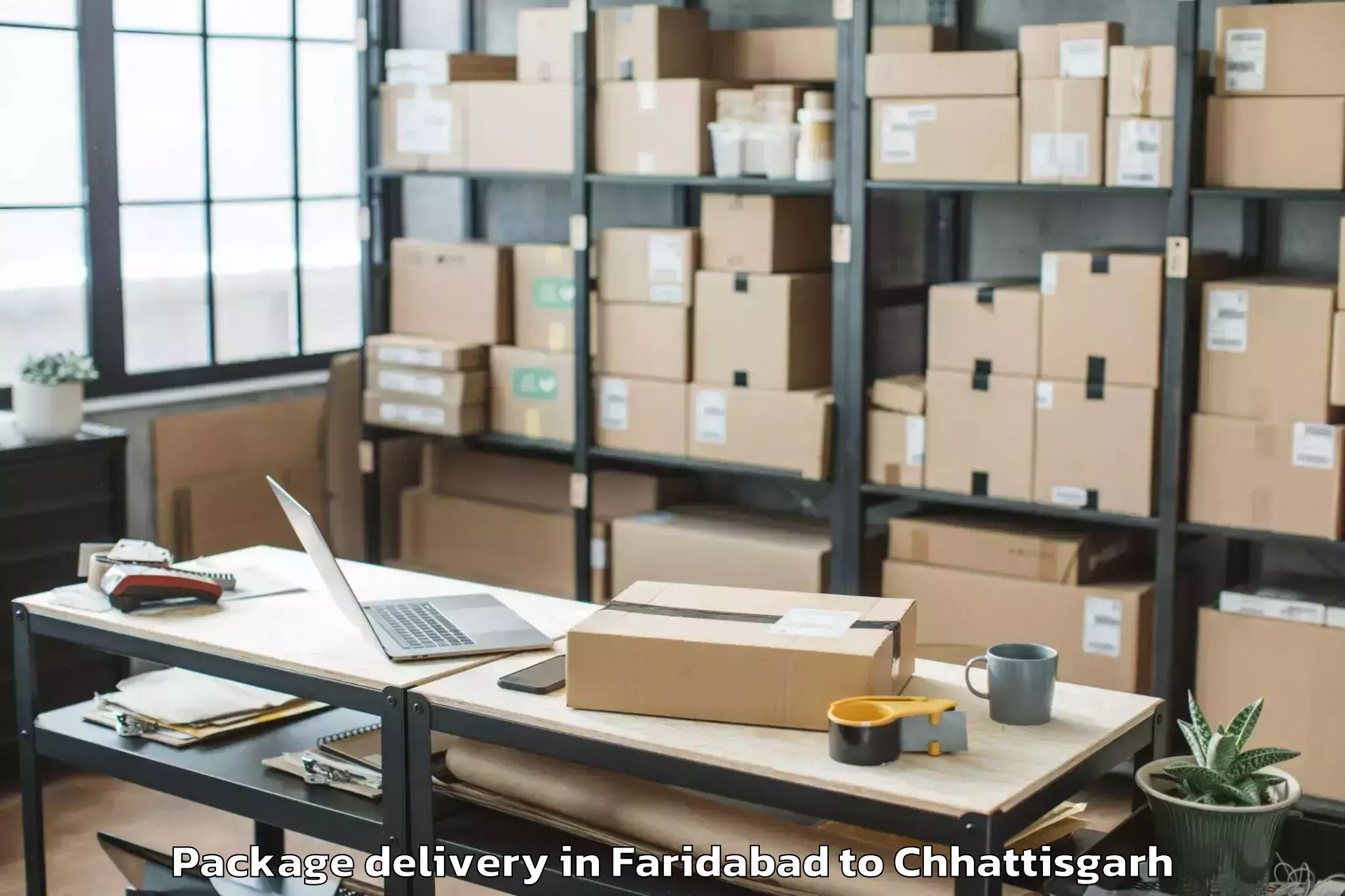 Book Faridabad to Pathalgaon Package Delivery